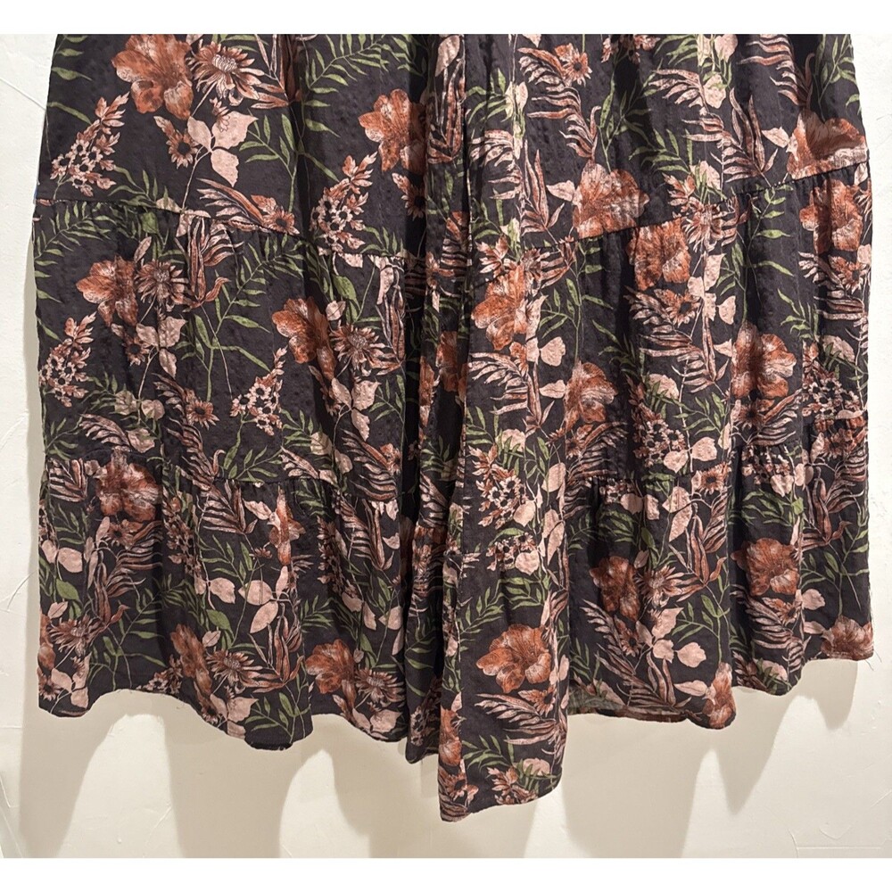 Natural Life Brown Floral Palazzo Pants Women's Size Medium - Picture 3 of 12